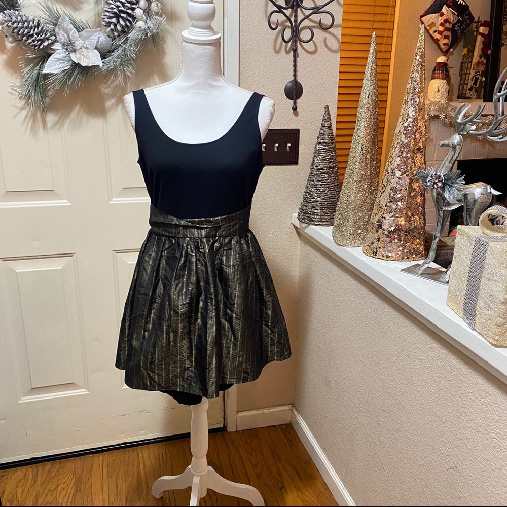 Dolce Vita Mini Cocktail Dress Tank Style Metallic - Picture 4 of 16